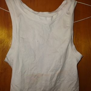 Àura white crop top tank top